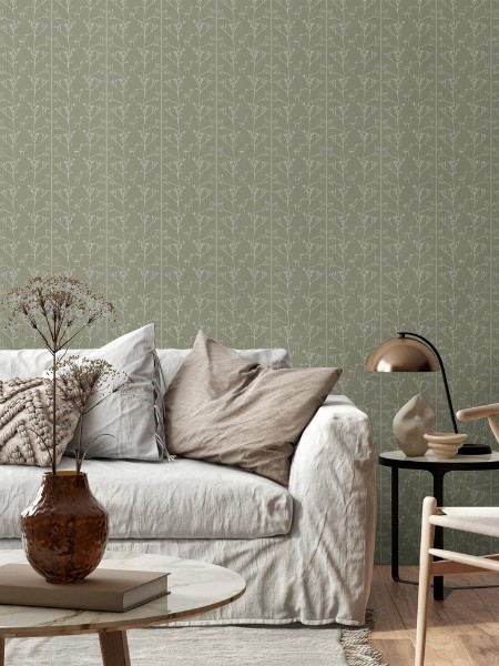 Bild på Färgsättning Twigs and Heron in Olive - 1033801-02 - 10544-01